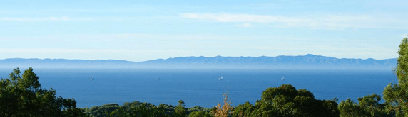 View of the Channel Islands from Santa Barbara