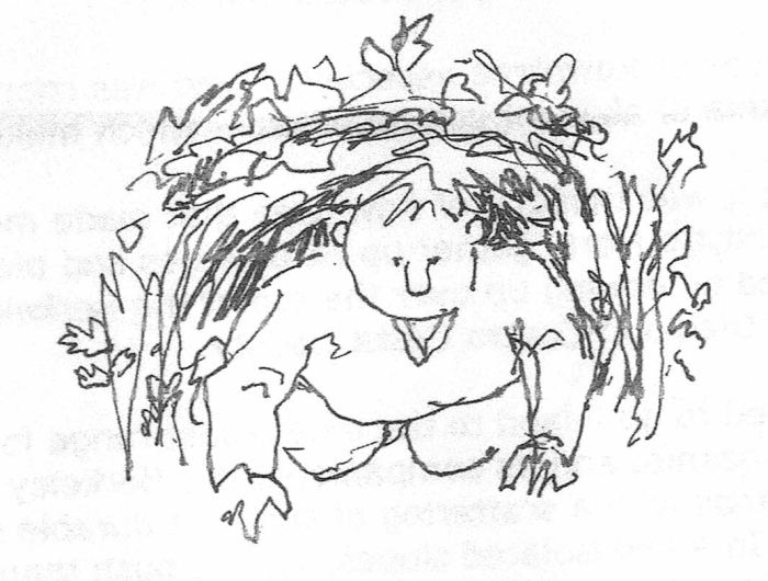 Crawling under manzanita