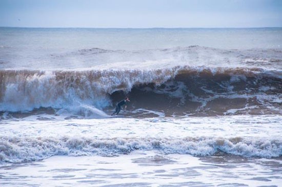 High surf